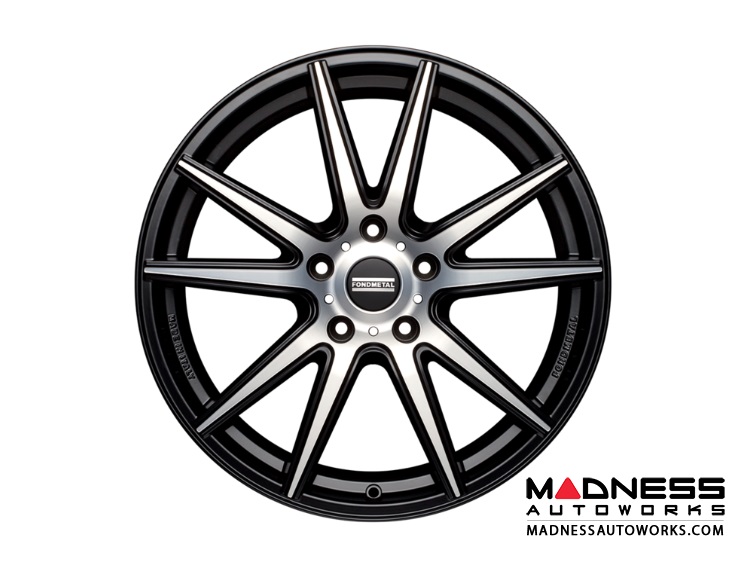 Infiniti G37 Coupe Custom Wheels by Fondmetal - Matte Black Machined